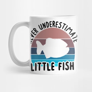 Underestimated little fish piranha boy saying Mug